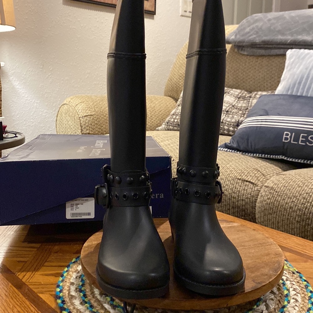 Henry Ferreira Bond-500 Brand New Tall Rain Boots Sz 6 - Picture 5 of 6